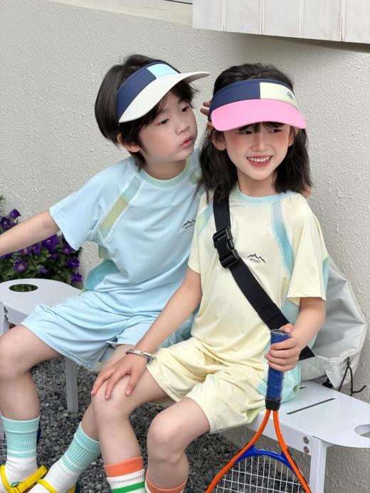 蕉*?同款面料 福利款29.9/套【喜林贝尔 炫彩速干·A类凉皮运动防晒套装】降温黑科技 速干面料 5秒瞬吸体热 原纱防晒 UPF50+ 商品图7