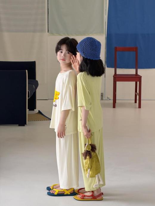 【喜林贝尔】冰淇淋色系天丝莫代尔家居服儿童套装 80-170码 居家/外出两穿??A类婴幼儿品质标准 商品图7