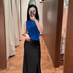 PIANAI冷小姐# 莱赛尔无袖中领背心打底衫