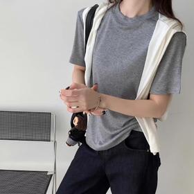 初夏上新【子载 天丝羊毛短袖/天丝小飞袖】柔软丝滑 懒人搭配必备