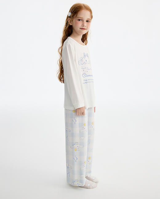 【店庆提前购】8楼爱慕儿童Aimer Kids女孩奶皮大耳狗晚安好眠长睡裤AK142L361，吊牌价329元 商品图4