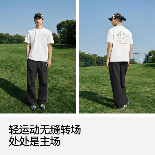 森马短袖T恤男夏潮流速干防晒抑菌针织衫2026新款情侣印花套头衫 商品图4