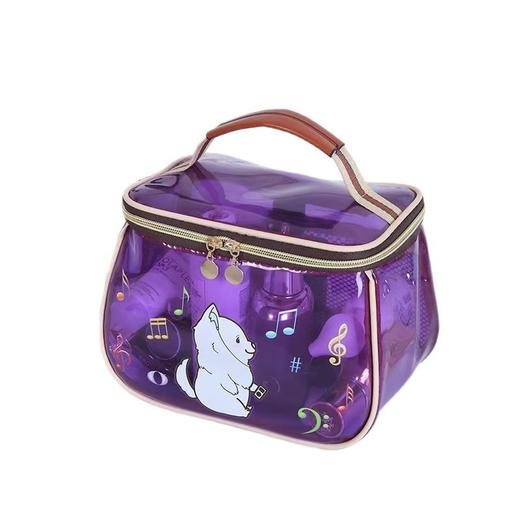 【大容量！分区收纳】pu化妆包便携防水透明大容量外出旅游收纳包手提洗漱包tagi化妆包。xb 商品图4