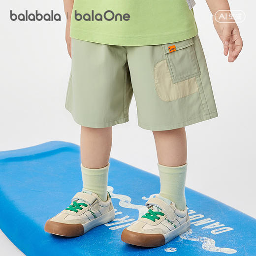 巴拉巴拉童装儿童七分裤男童2026夏装新款凉感抗菌百搭工装运动裤 商品图2