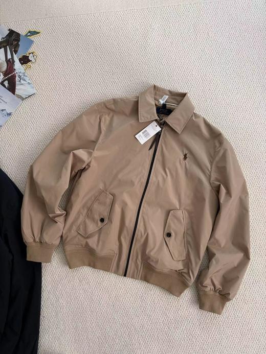 F040909春季新款螺纹刺绣防风防水防污三防工艺时尚百搭夹克长袖外套 商品图1