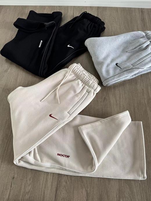 F040914春秋季新款时尚休闲日常百搭抓绒宽松直筒针织运动裤长裤 商品图4