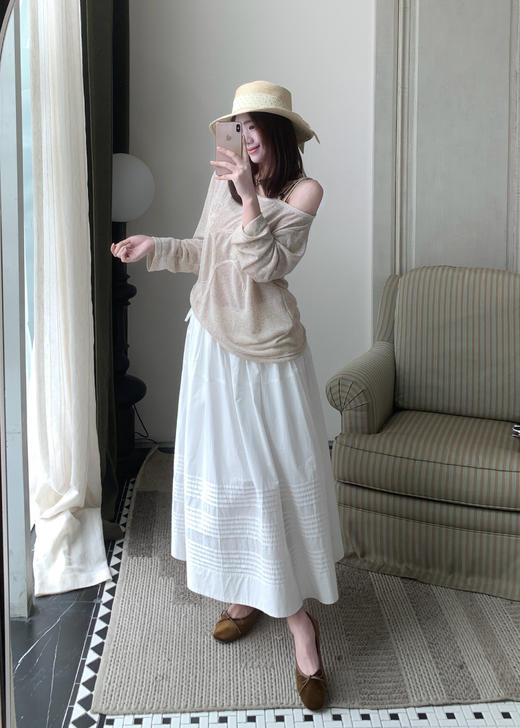 【门店同款】ENJOY春季刺绣印花露肩上衣 170494488 商品图1