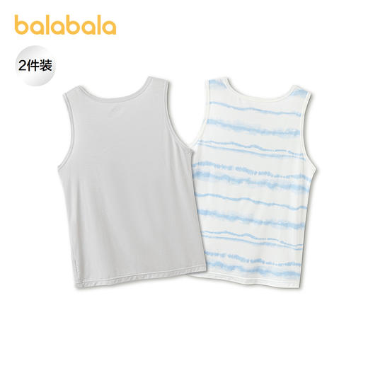【商场同款】巴拉巴拉儿童背心夏季新款男童打底衫无袖舒适两件装 商品图1