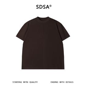 SDSA男装2026新款高贵轻奢重磅圆领短袖T恤宽松基础款休闲上衣