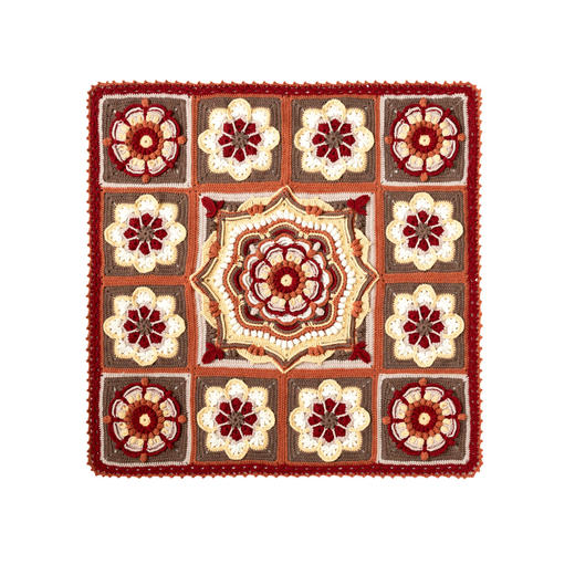 苏苏姐家合玺拼花毯手工diy钩针编织羊毛毯子毛线团自制材料包 商品图4