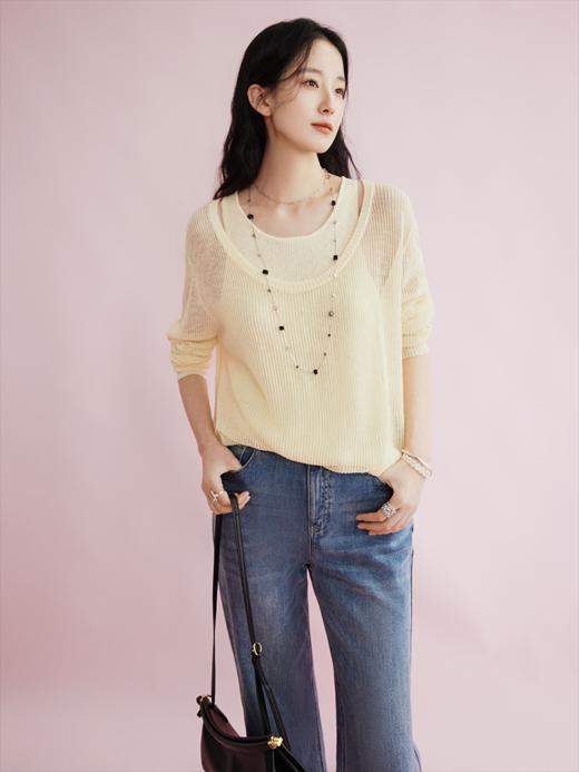 【prime】呼吸感叠穿两件套毛衫FCG1WST083 商品图12