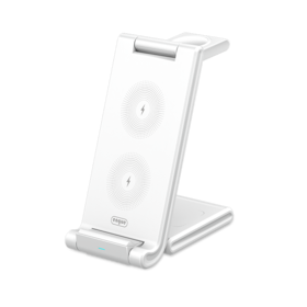 【自营】engue恩谷三合一&无线充电器手机支架EG-W8支架式快充横竖可用桌面清爽