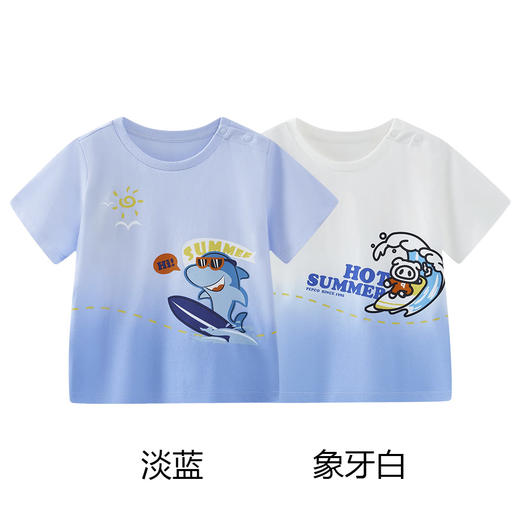 404-童圆领短袖针织衫 商品图0