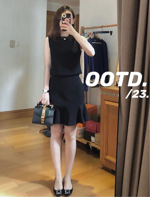 Gucci 塞尔维亚 黑色 box皮 小号 斜挎包 商品图4