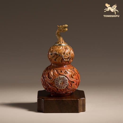 铜师傅《太极龙吟》龙头葫芦铜工艺品桌面摆件 开业装饰礼品 商品图2