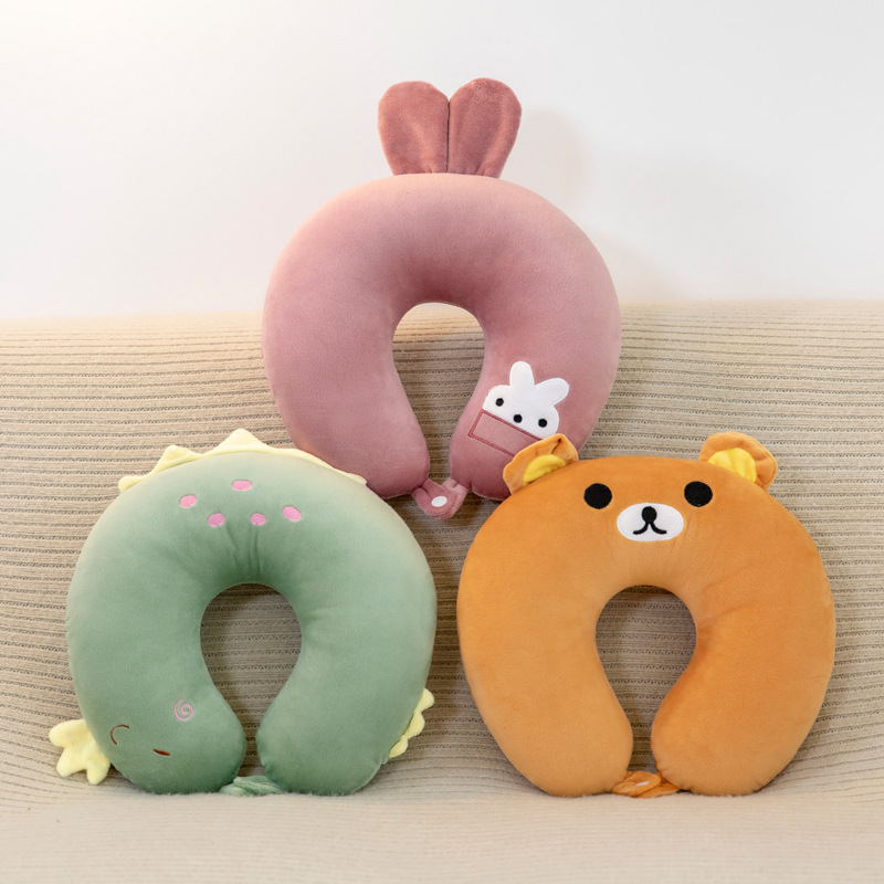 【超柔面料舒适亲肤、牢固缝制耐用可靠】U型枕办公护颈椎枕旅行脖枕印刷logo便携开车午睡靠枕.TA