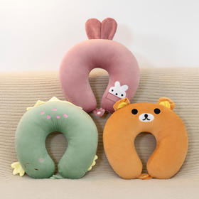 【超柔面料舒适亲肤、牢固缝制耐用可靠】U型枕办公护颈椎枕旅行脖枕印刷logo便携开车午睡靠枕.TA