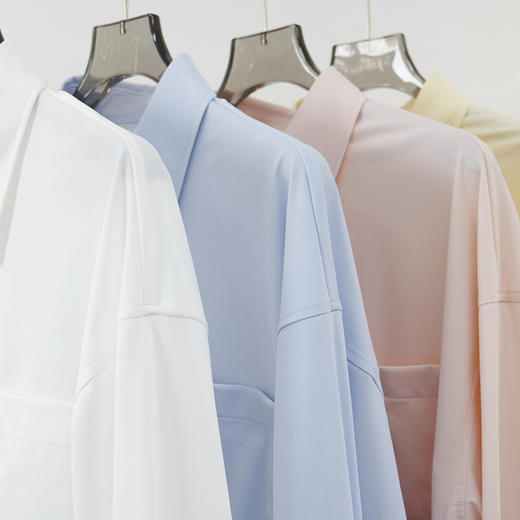 【凉感防晒衣】裤小仙面膜防晒衬衫2.0版6825 UPF50+高倍防晒 凉感丝滑 扩皱透气 宽松休闲版型 水洗不变型 商品图6