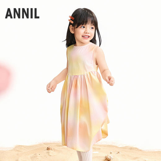 【实体店同款】女童无袖连衣裙夏季新款安奈儿童装XG623124 商品图1