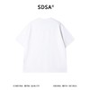 SDSA男装2026新款高贵轻奢韩系宽松极简线条刺绣圆领短袖T恤百搭 商品缩略图1