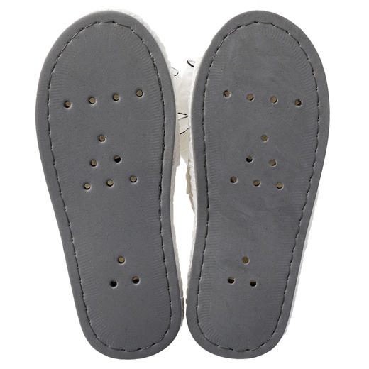 NITORI宜得利家居拖鞋 蝴蝶结厚底麻底 WH M（图错） 商品图1