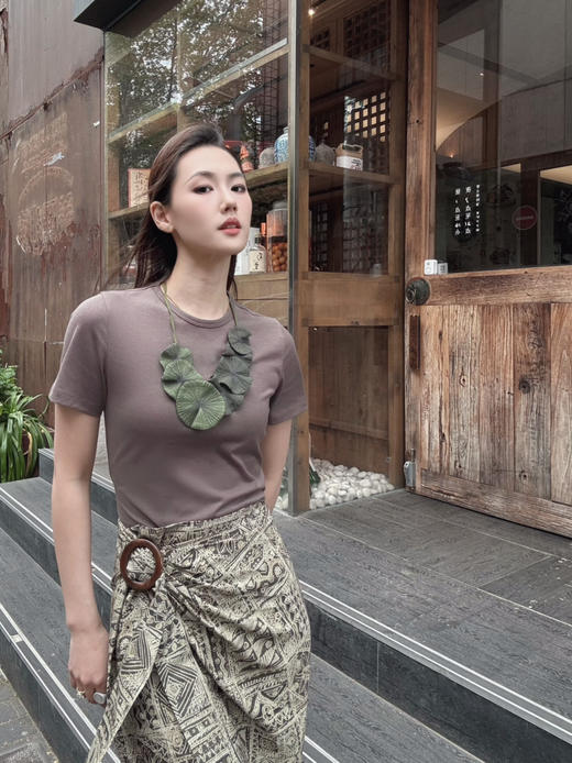 【纸片人】噢蜜ooomeooo圆扣半身裙 商品图8