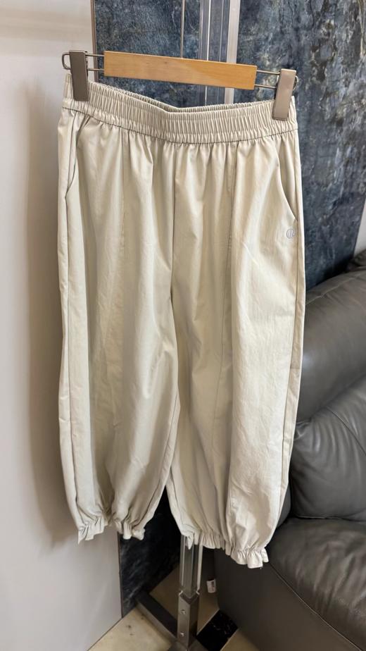 F040904春夏季新款亲肤透气休闲通勤日常百搭荷叶边束脚裤长裤 商品图2