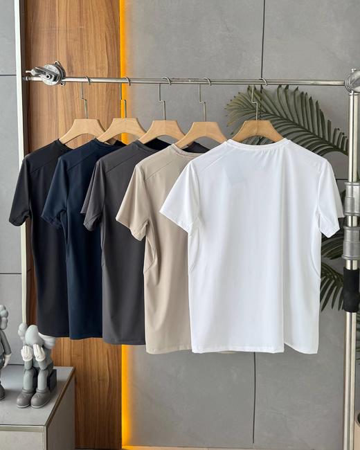 F040916夏季新款户外薄冰丝速干弹力透气排汗运动圆领短袖T恤 商品图2