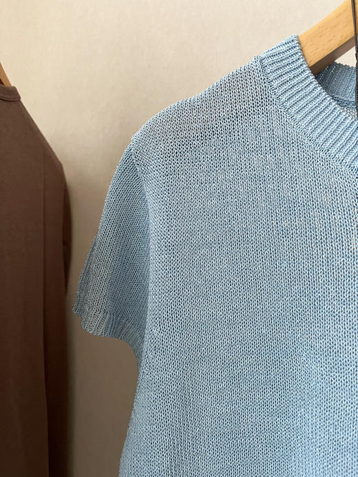 【防晒凉感】噢蜜ooomeooo🌊海水蓝圆领套头衫 商品图8