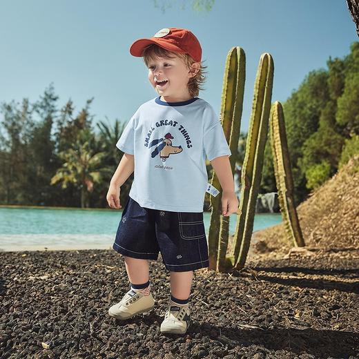 迷你巴拉巴拉宝宝短袖T恤可爱动物儿童半袖速干凉感抑菌2026夏装 商品图3