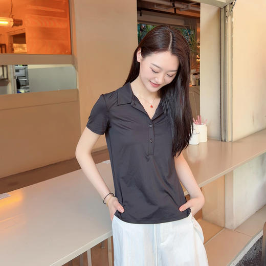 火桐hooton 速干瑜伽polo短袖 商品图5