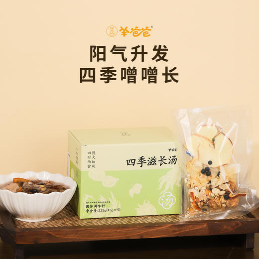 ³【羊爸爸四季滋长汤】茯苓+葛根+五指毛桃+党参+覆盆子+砂仁 45g*5袋/盒 XN03-CRMM-BA 商品图0