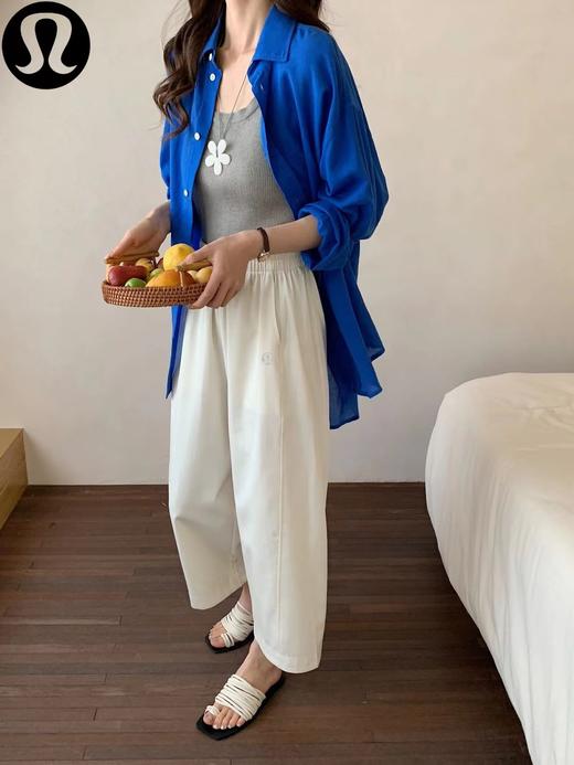 F040903春夏季新款轻薄顺滑透气不闷热亲肤休闲高弹简约九分裤 商品图14