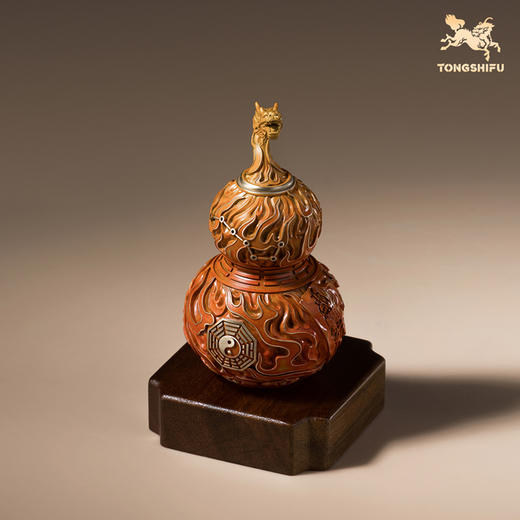铜师傅《太极龙吟》龙头葫芦铜工艺品桌面摆件 开业装饰礼品 商品图4