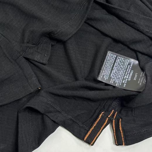 原单正品新西兰 icebreaker 联名北面100%美丽诺羊毛高端男款200 Explore亲肤跑步短袖T恤，

青苔绿/黑色 S-XXL 商品图7