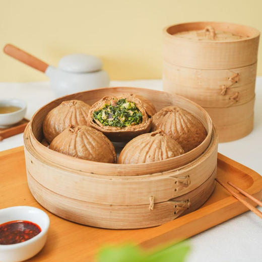 全麦低GI面点 | 300g/480g 荠菜包子 青稞馒头 山药茯苓窝窝头  早餐主食 妙维根 商品图0