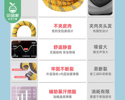【快递到家】凯速软体呼啦圈-黄色（周长约190cm/件） 商品图2