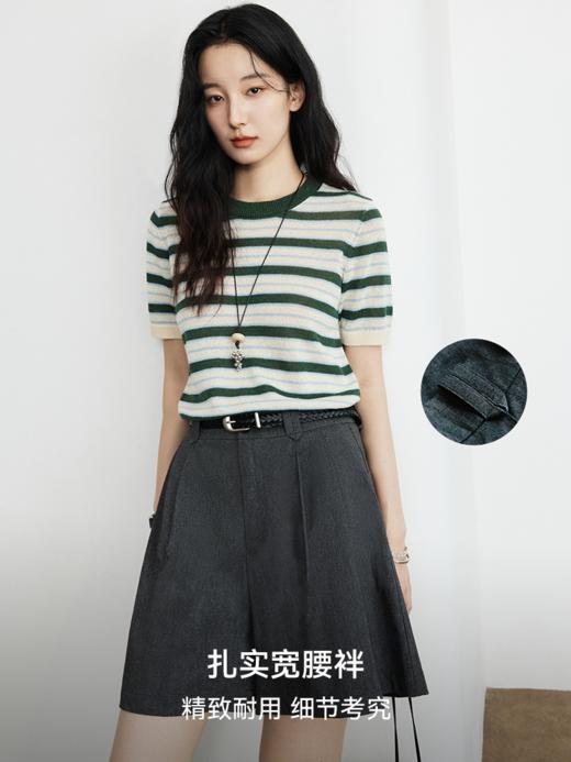 亚麻混纺A字休闲短裤FCG1SOT118 商品图4