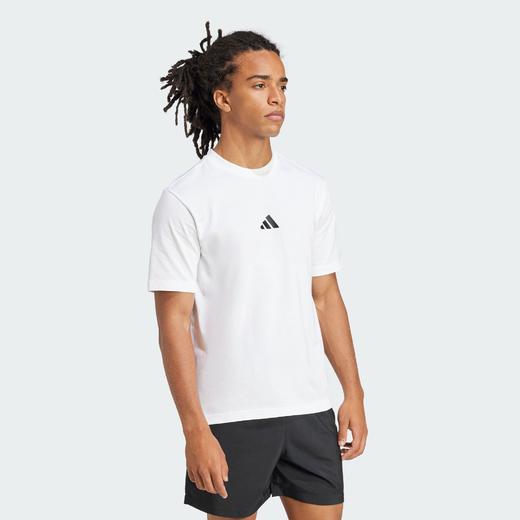Adidas阿迪达斯ESSENTIALS SINGLE JERSEY T-SHIRT 纯棉运动休闲短袖T恤JF1092 商品图5