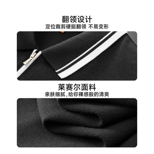 【DWP】【莱赛尔】300斤大码短袖POLO衫翻领半袖T恤加肥加大休闲男士上衣 商品图2