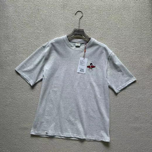 F040923夏季新款男士日常百搭圆领刺绣宽松休闲时尚上衣短袖T恤 商品图6