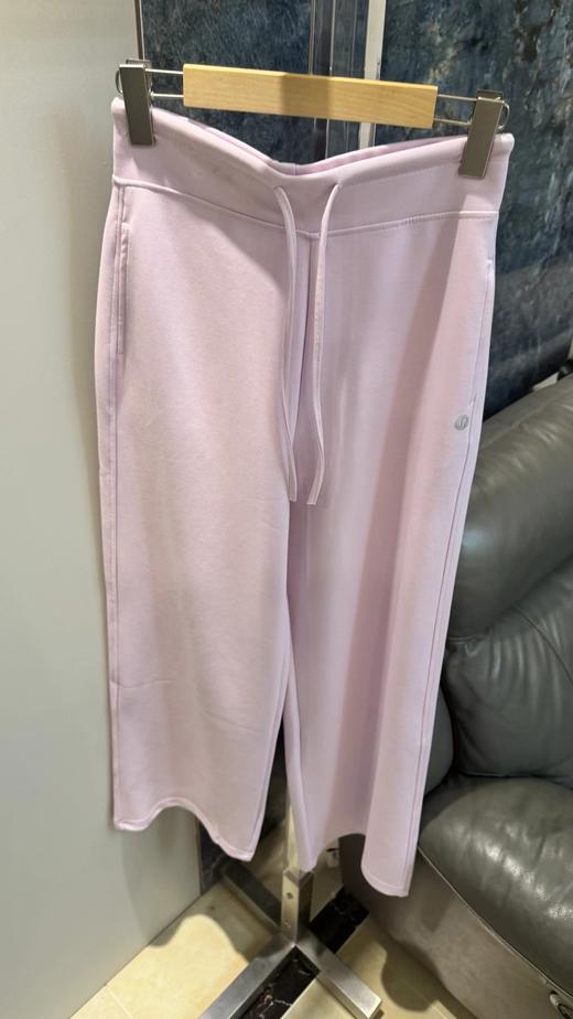 F040934春夏季新款高弹软糯亲肤透气高腰抽绳腰头直筒阔腿长裤卫裤 商品图6