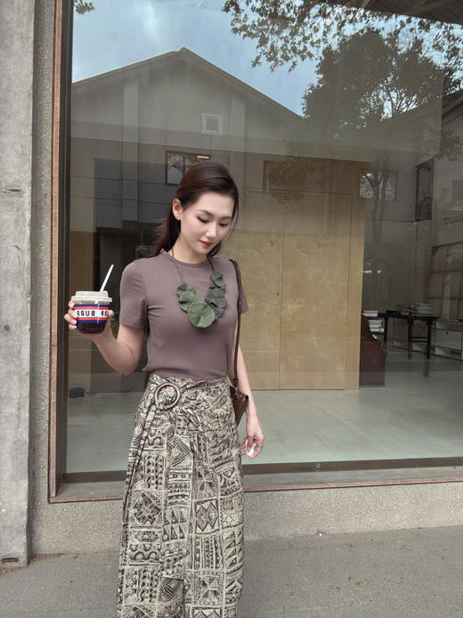 【纸片人】噢蜜ooomeooo圆扣半身裙 商品图2