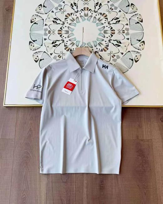 F040911夏季新款无痕半拉链休闲百搭商务翻领门襟拉链短袖Polo衫 商品图8