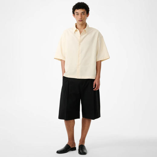 STUDIO NICHOLSON PANT - KNEE LENGTH 男装棉麻混纺宽松短裤 商品图1