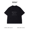 SDSA男装2026新款高贵轻奢小众简约短袖T恤撞色印花字母圆领百搭 商品缩略图0