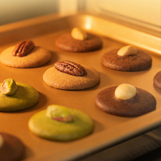 广州酒家坚果小脆饼开心果夏威夷可可脆片薄脆饼干休闲零食下午茶 商品图2