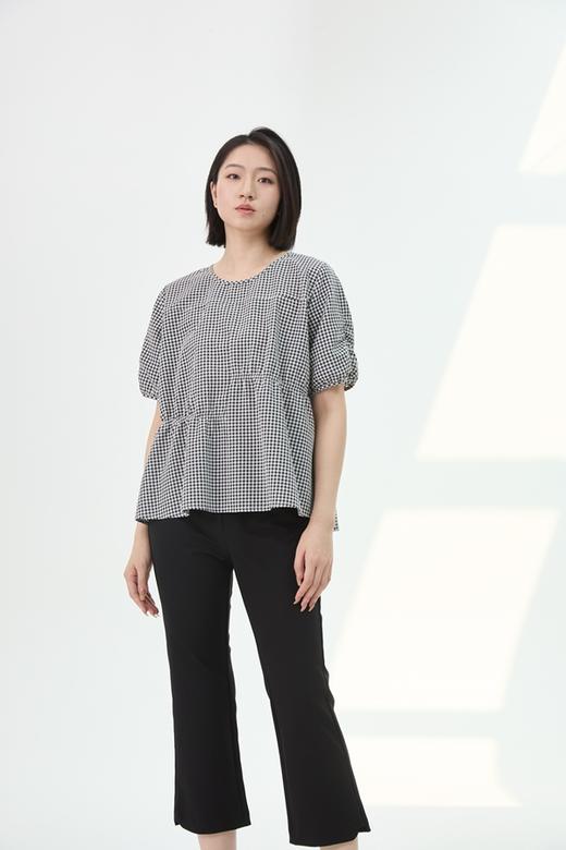 【爆款丝滑 冰感小黑裤】水淼2026夏新款超显瘦百搭气质弹力喇叭裤2249 商品图1