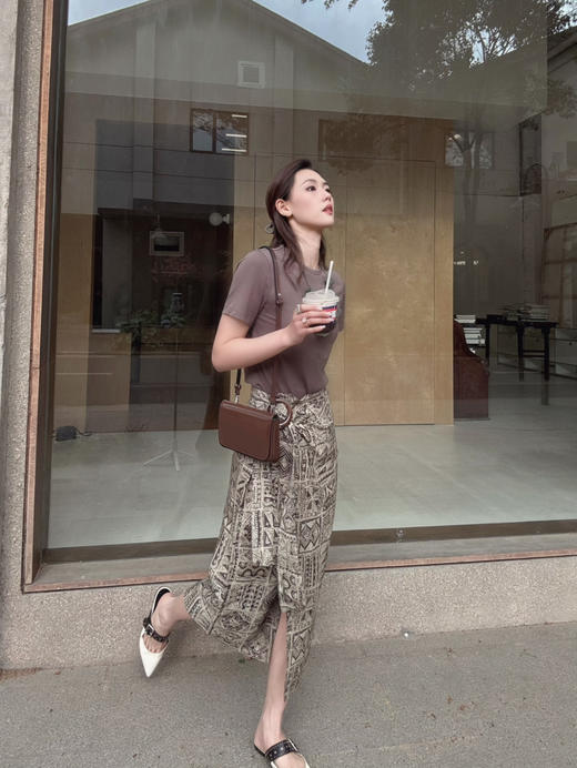 【纸片人】噢蜜ooomeooo圆扣半身裙 商品图4