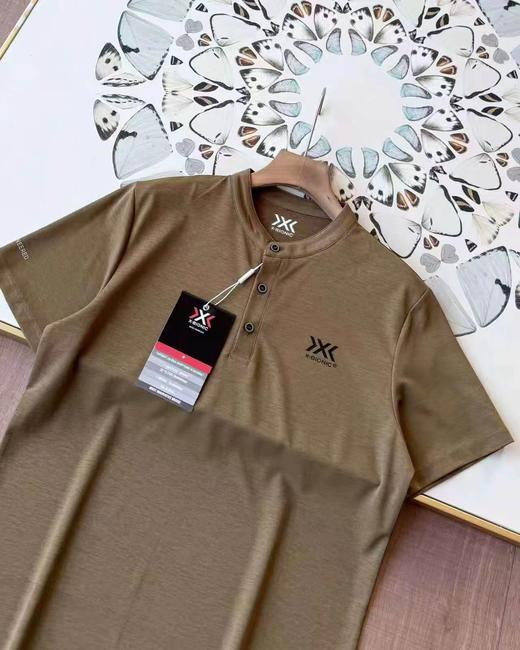 F040912夏季新款日常百搭通勤商务亨利领休闲速干短袖T恤 商品图6